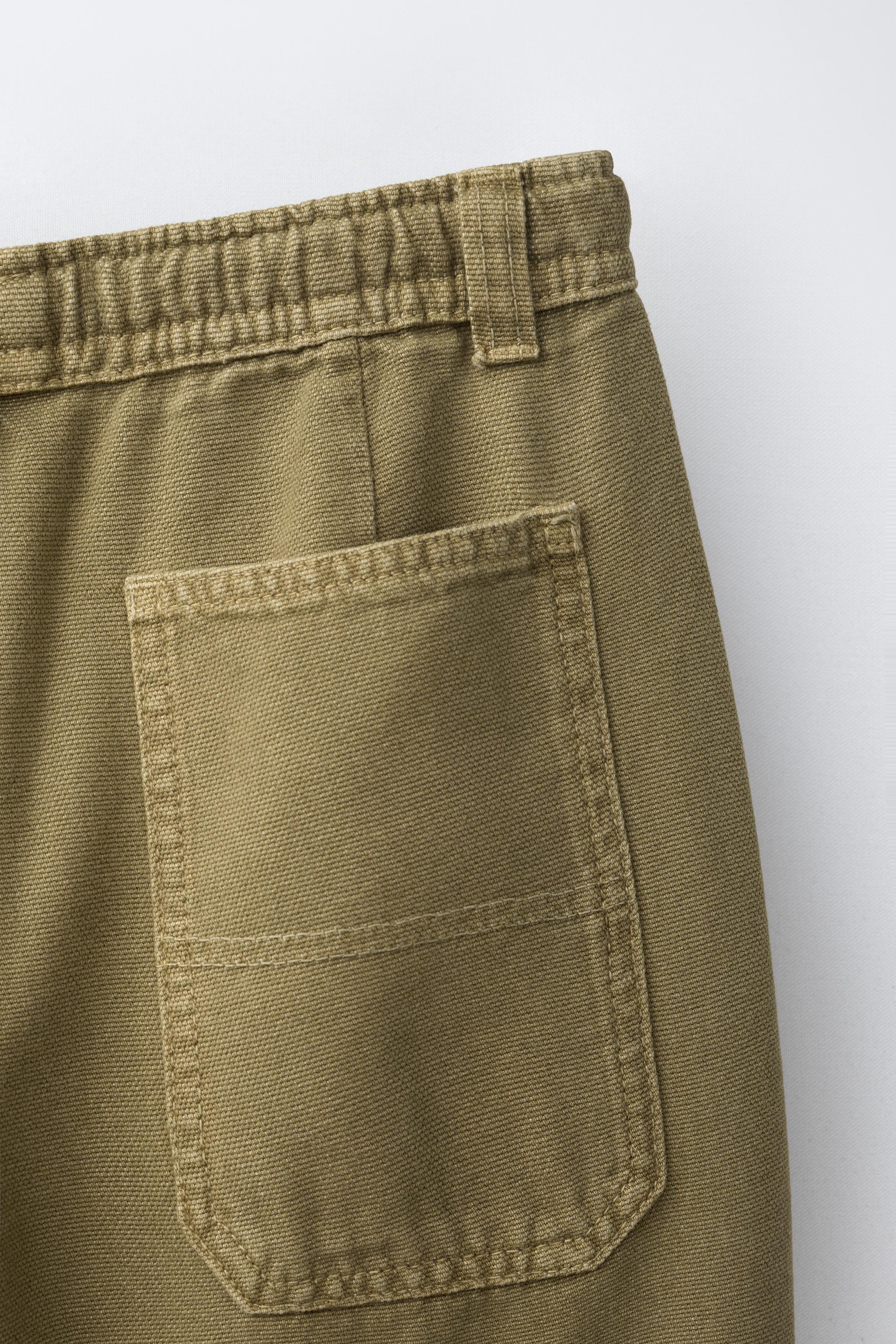 PANTALON WIDE LEG EN TOILE
